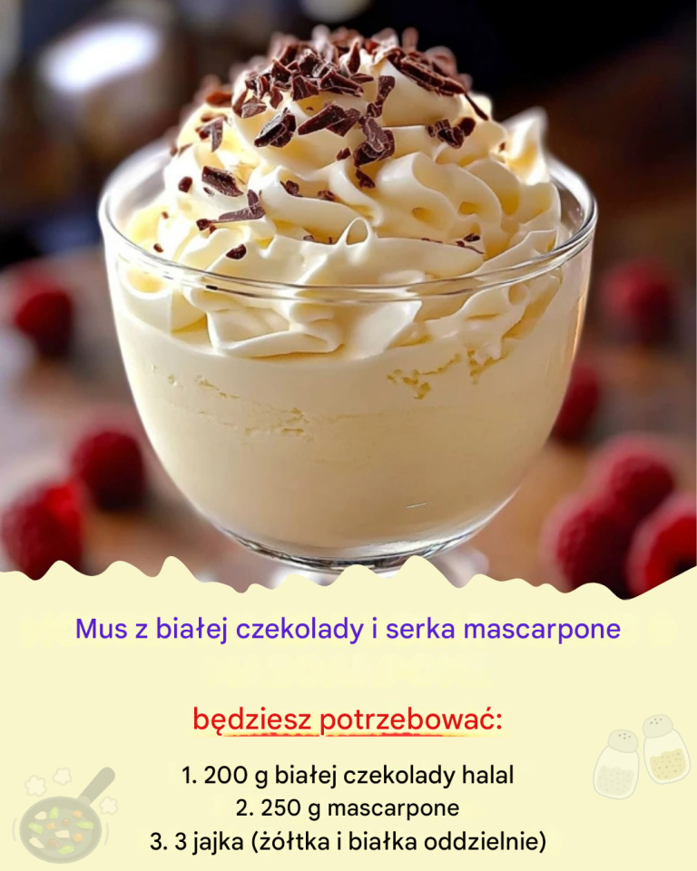 Boski mus z białej czekolady i mascarpone
