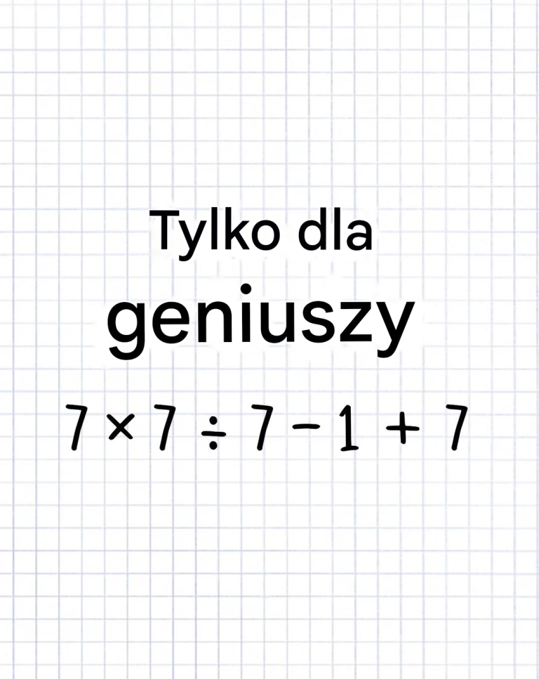 Tylko geniusze potrafią rozwiązać tę zagadkę matematyczną w 10 sekund
