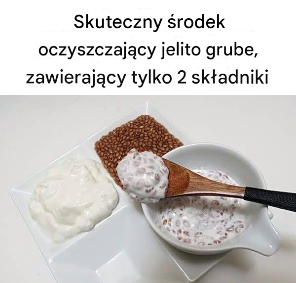 Skuteczny środek oczyszczający jelito grube, zawierający tylko 2 składniki