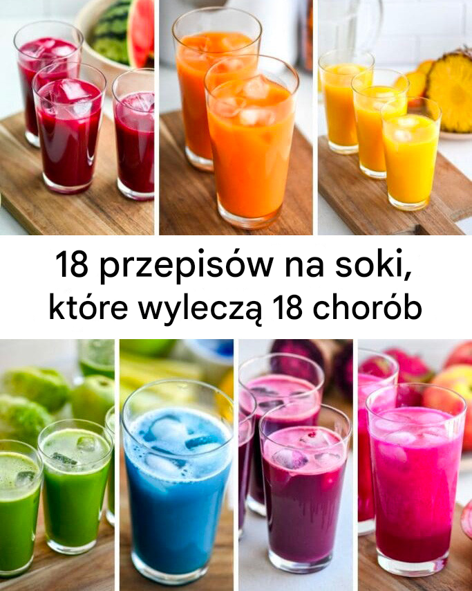 Ból głowy, stres, depresja, cukrzyca… 18 przepisów na soki, które Cię uzdrowią