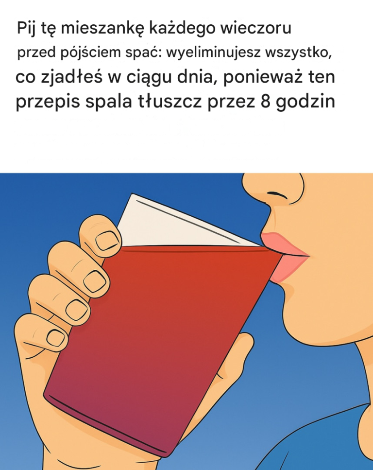 Pij tę mieszankę każdego wieczoru przed pójściem spać: wyeliminujesz wszystko, co zjadłeś w ciągu dnia, ponieważ ten przepis spala tłuszcz przez 8 godzin