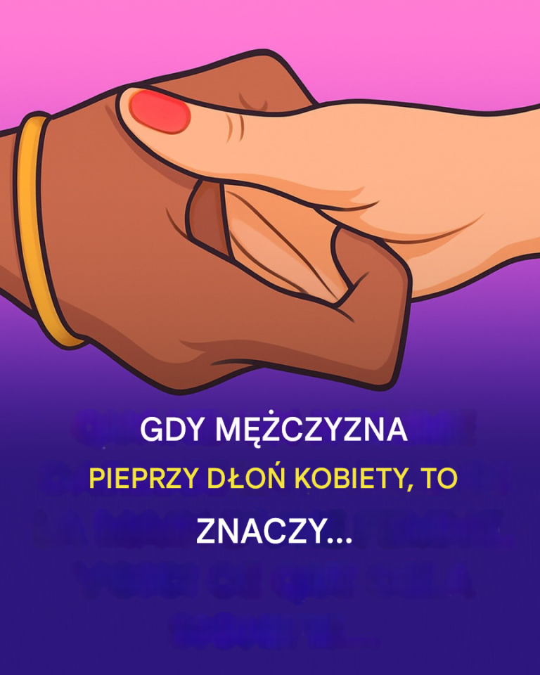 Dlaczego mężczyzna dotyka kobiecej dłoni?