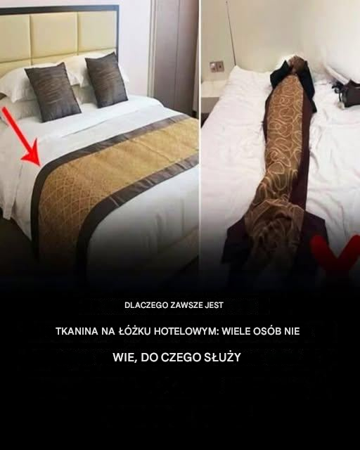 Dlaczego u stóp hotelowego łóżka leży szmata?