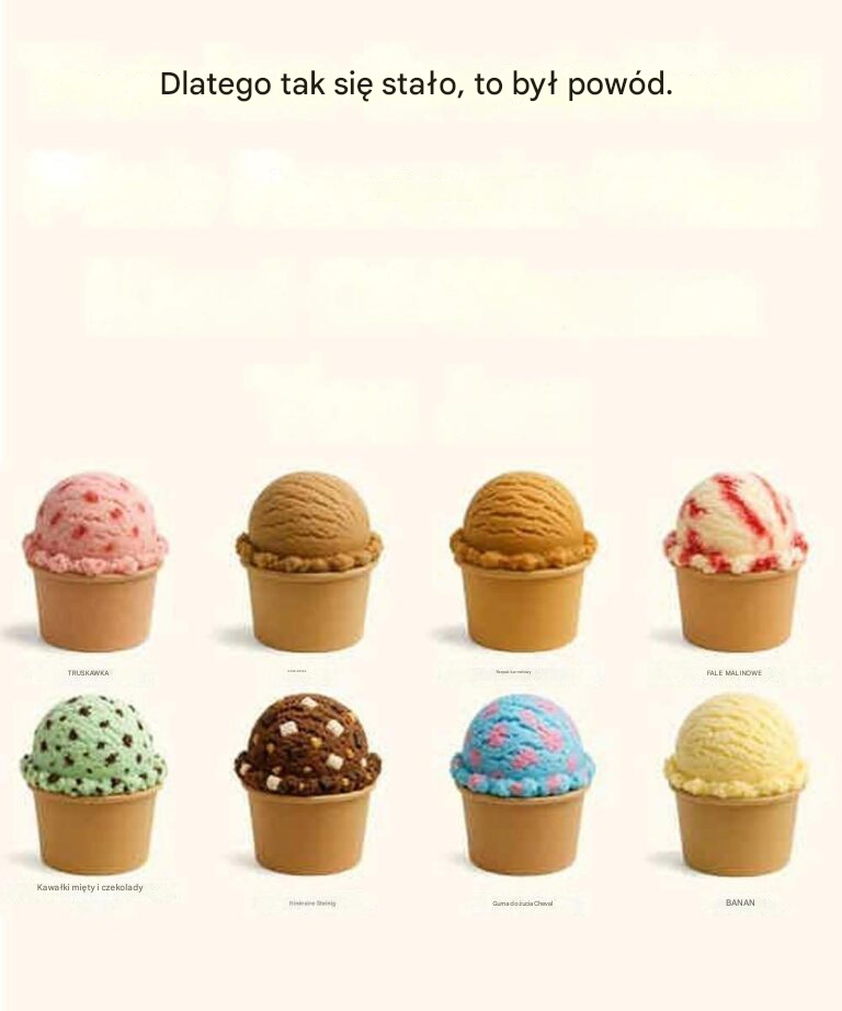 Lody, które wybierzesz, pokażą, jaką jesteś kobietą