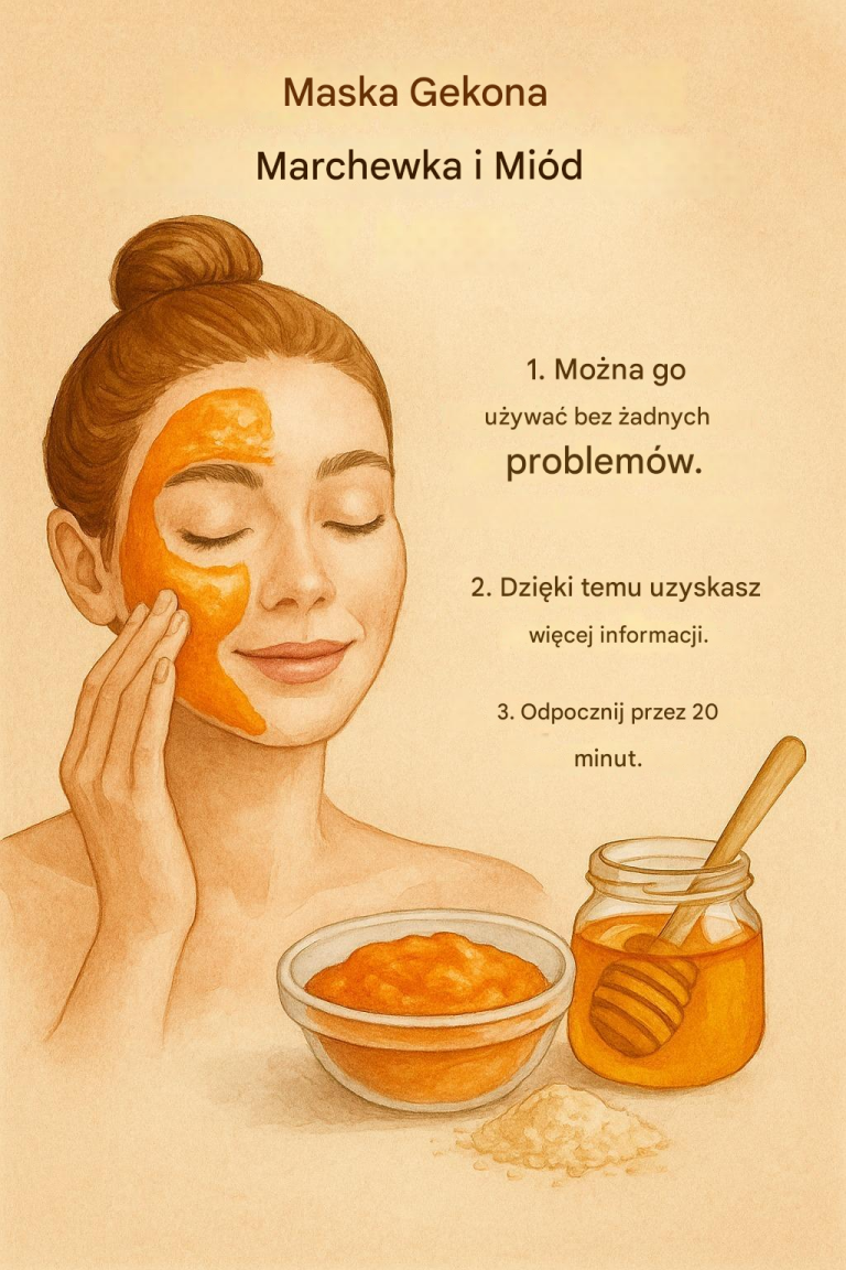 Maseczka z marchwi i miodu: intensywna kuracja dla promiennej i odnowionej skóry