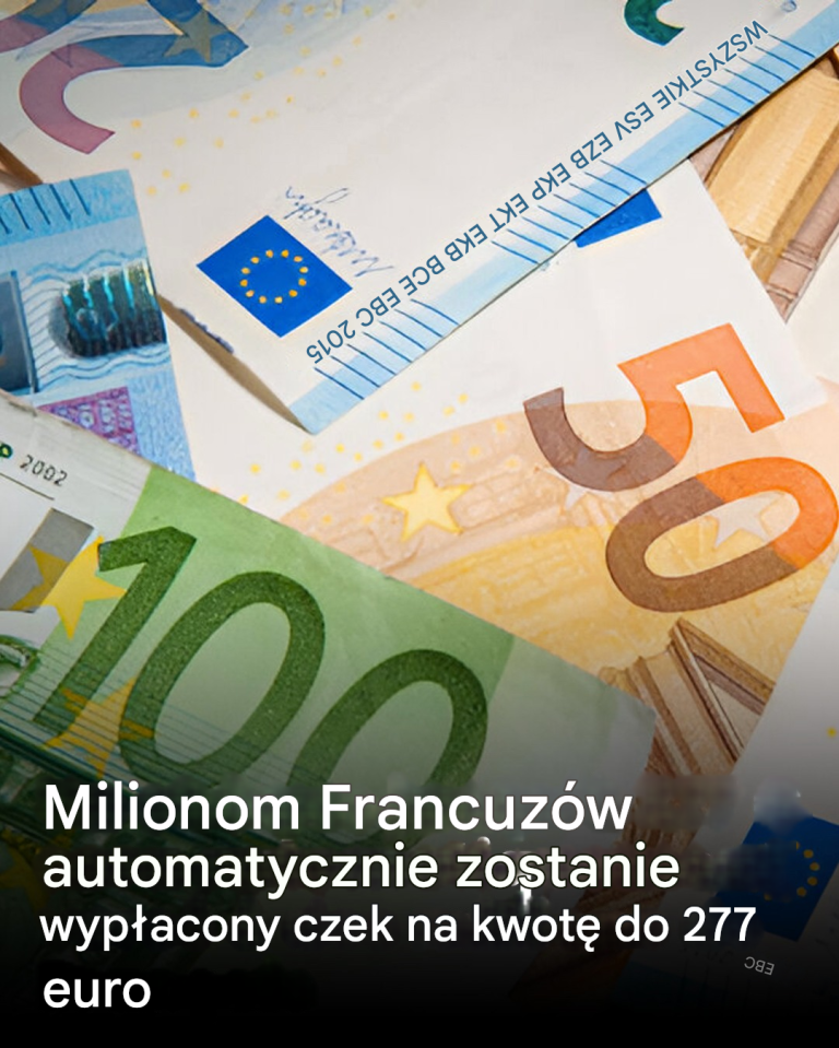 Milionom Francuzów automatycznie zostanie wypłacony czek na kwotę do 277 euro