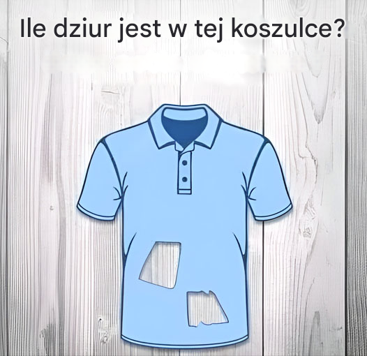 Odkryj tajemnicę perforacji na tej koszulce