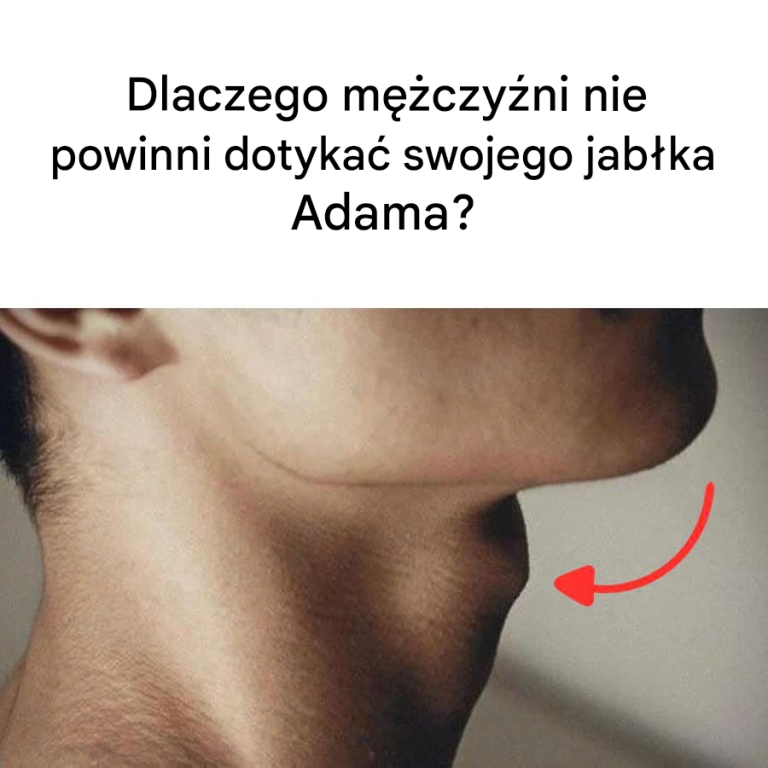 Dlaczego mężczyźni nie powinni dotykać swojego jabłka Adama?