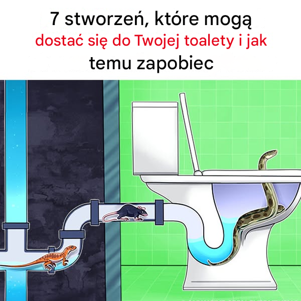 7 stworzeń, które mogą dostać się do Twojej toalety i jak temu zapobiec