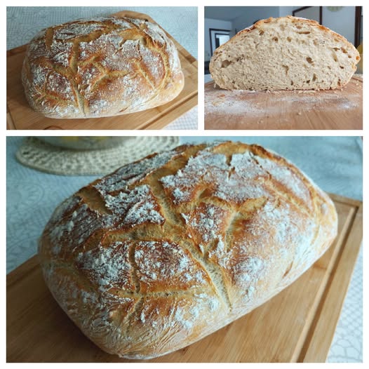 Prawdziwa Magia w Twojej Kuchni: Domowy Chleb z Chrupiącą Skórką – Przepis na Perfekcyjne Pieczywo, Które Pokochasz od Pierwszego Kęsa!