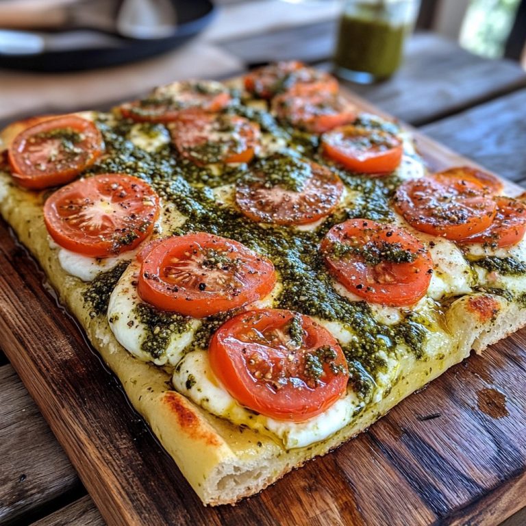 Smak Słonecznej Italii w Twoim Domu! Focaccia z Pesto, Mozzarellą i Suszonymi Pomidorami – Łatwy Przepis na Wyśmienitą Włoską Ucztę, Która Zniknie ze Stołu w Mgnieniu Oka!