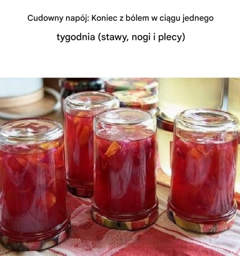 Cudowny napój: koniec z bólem w ciągu tygodnia (stawy, nogi i plecy)