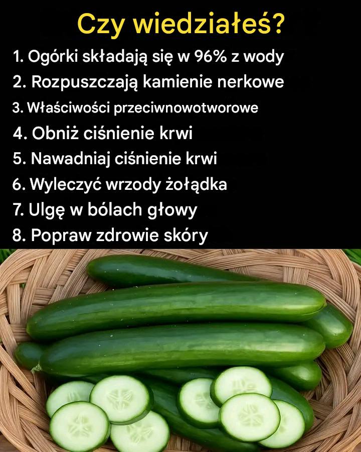 8 zaskakujących korzyści zdrowotnych ogórków!