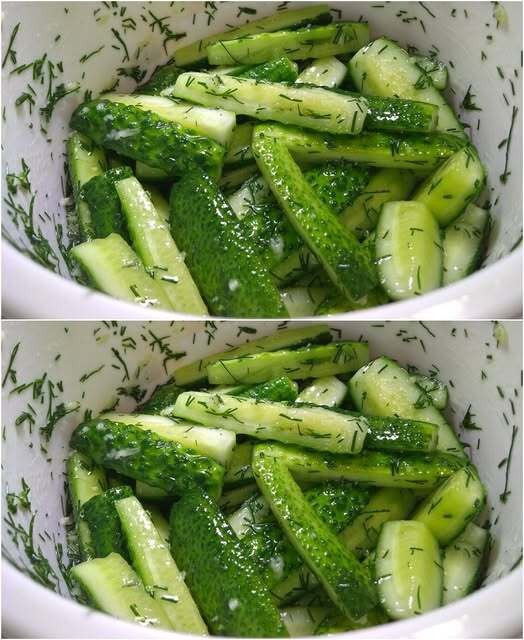 Lekko solone ogórki „Minute”. Mój mąż prosi tylko o ten przepis…zobacz resztę