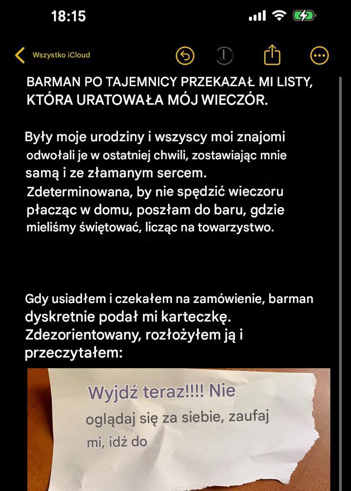 65 / 5 000 Niesamowity rachunek barmana odmienił wieczór tej młodej kobiety!