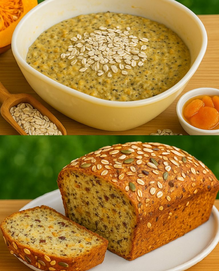 Chleb owsiany z ziarnami i suszonymi owocami