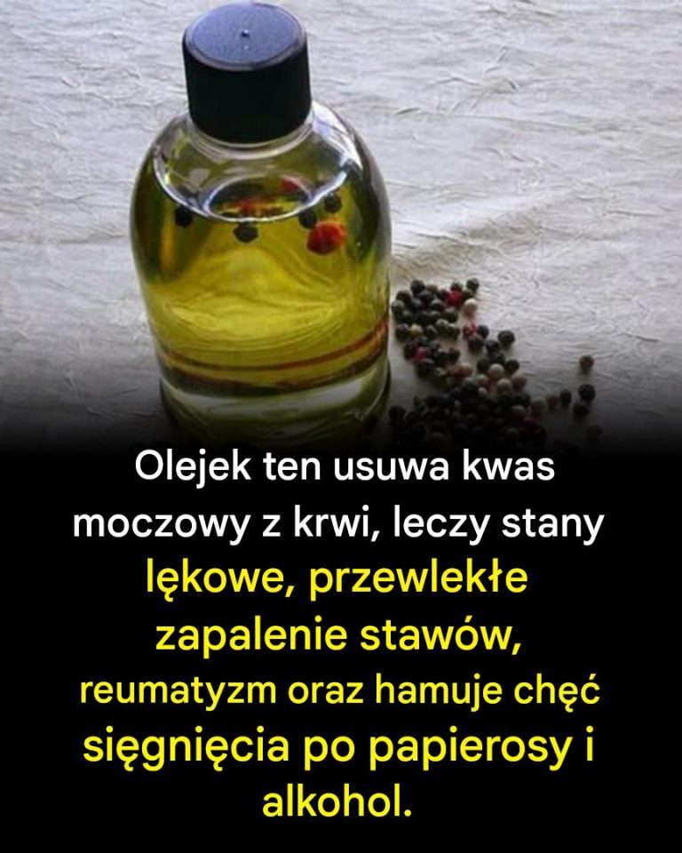 Olejek usuwający kwas moczowy z krwi, leczący lęk, przewlekłe zapalenie stawów, reumatyzm oraz powstrzymujący ochotę na papierosy i alkohol