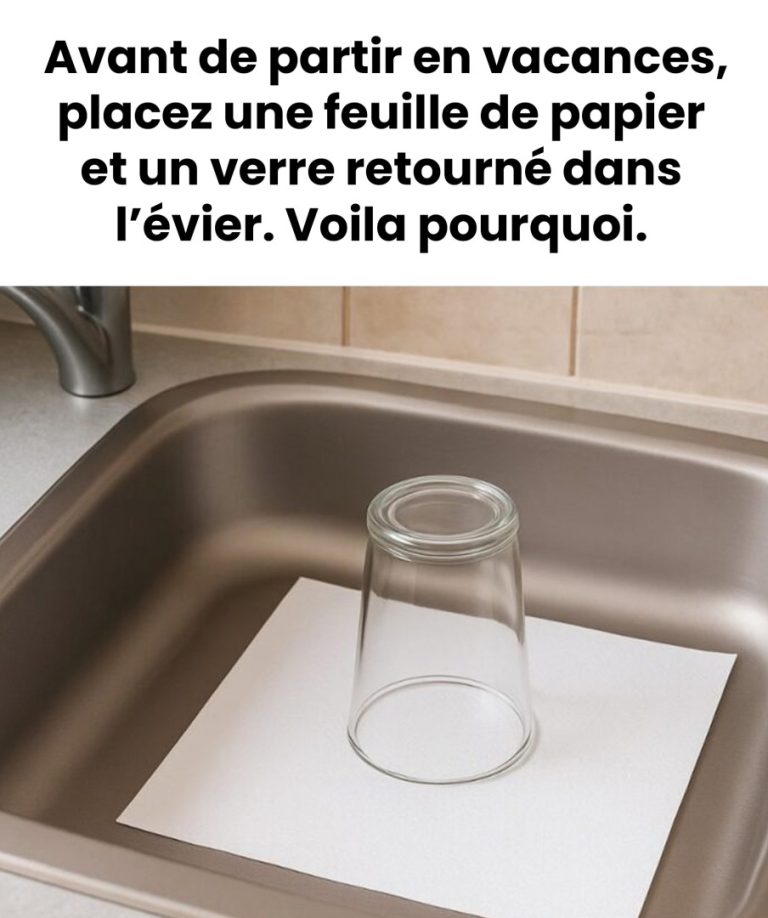 Oto dlaczego zawsze warto zostawić w zlewie odwróconą szklankę i kartkę papieru przed wyjazdem na wakacje