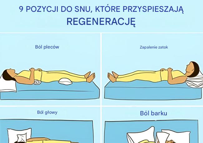 Zoptymalizuj swoją regenerację dzięki tym 9 pozycjom snu