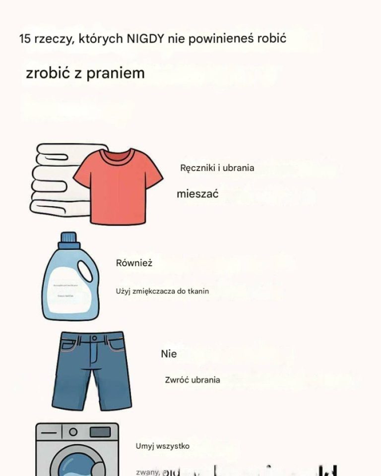 15 rzeczy, których NIGDY nie powinnaś robić z praniem