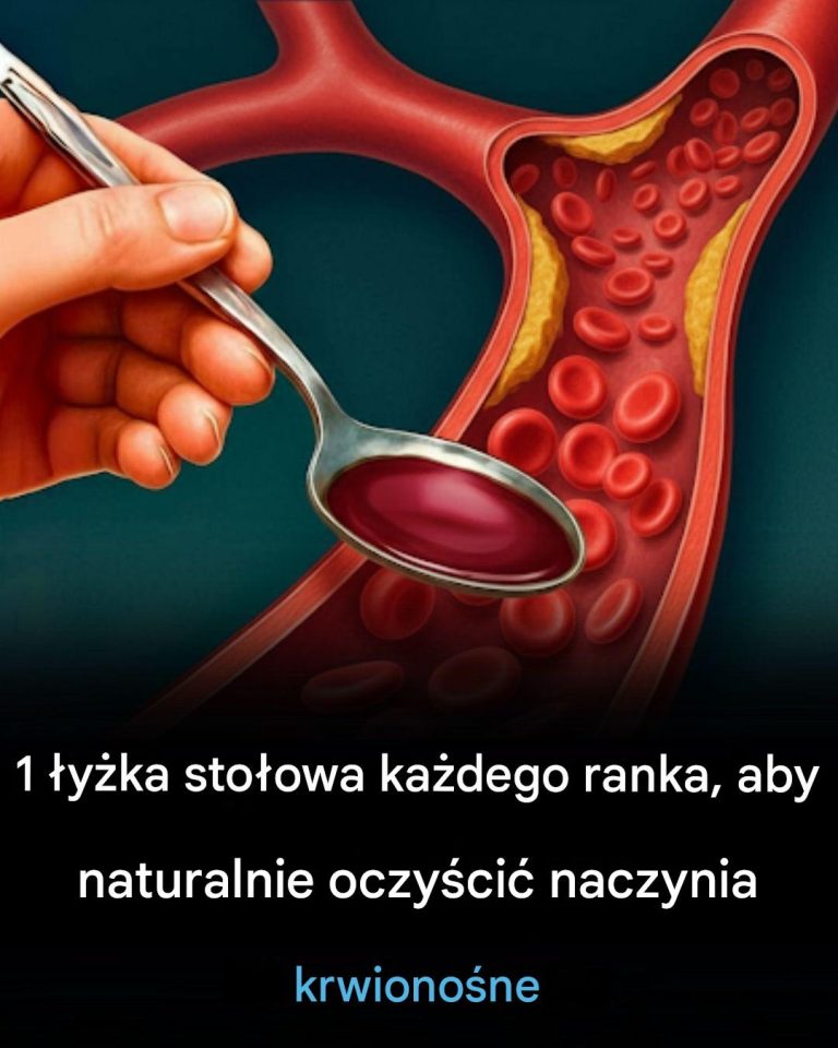 1 łyżka stołowa każdego ranka, aby naturalnie oczyścić naczynia krwionośne