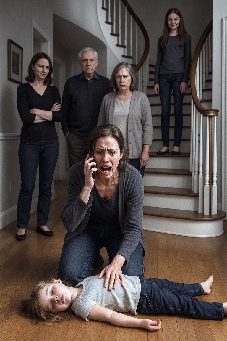 Moja siostrzenica zepchnęła moją czteroletnią córkę ze schodów i powiedziała, że jest irytująca. Moja siostra po prostu się śmiała, moja matka zignorowała ją, a mój ojciec powiedział, że dzieci powinny być twarde. Ale kiedy zobaczyłem, że moja córka leży nieruchomo, zadzwoniłem na numer alarmowy 911. Nie spodziewali się, co zrobię.