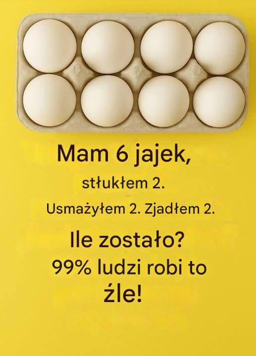Ile jajek opuścił? Zagadka, która dezorientuje 99% ludzi