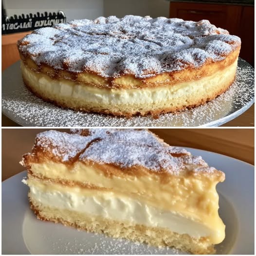 Ciasto „Slushy Snow” z serkiem wiejskim i budyniem waniliowym