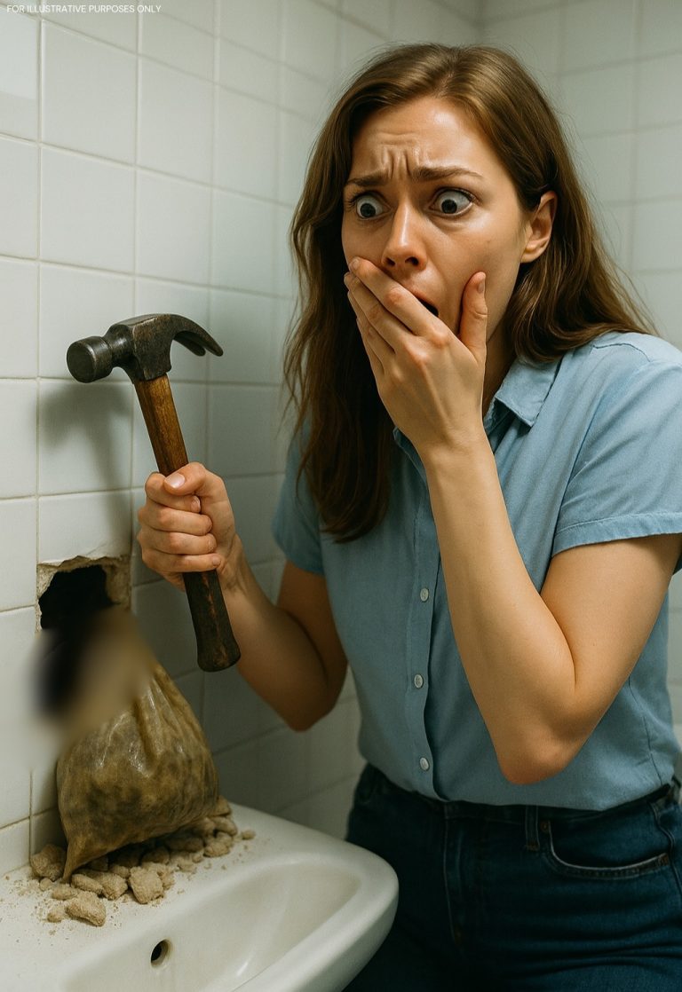 Gdy męża nie było w domu, teść kazał mi wziąć młotek i rozbić płytkę za toaletą: za płytką zobaczyłam dziurę, a w tej dziurze kryło się coś strasznego