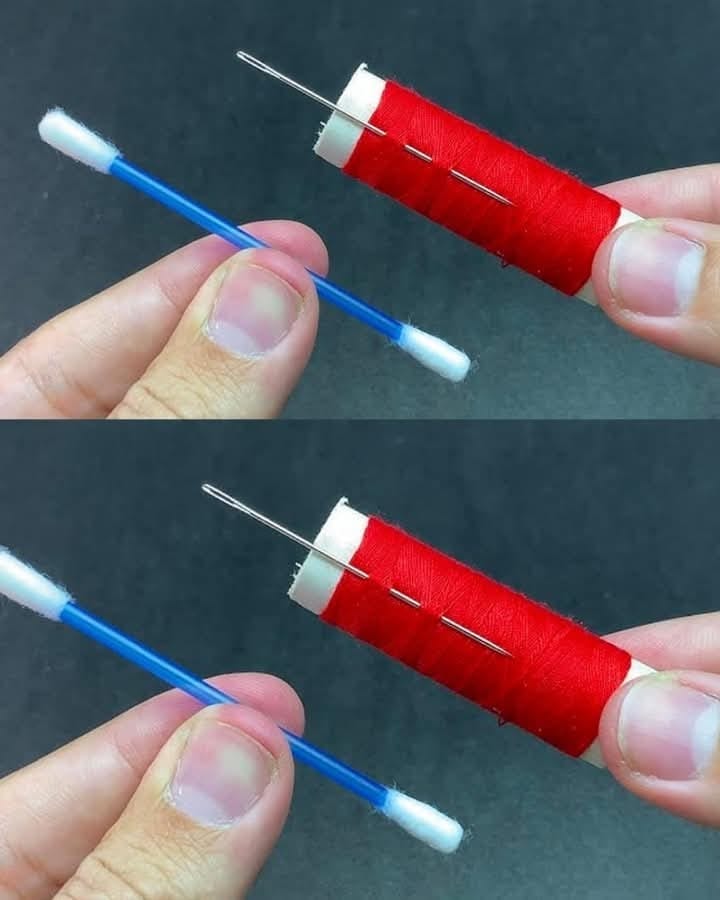 Krawcowa z 60-letnim doświadczeniem ujawnia sekret bezwysiłkowego gwintowania igły.