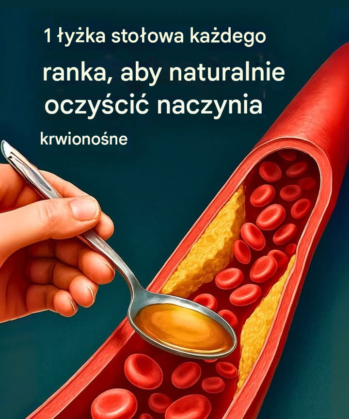 1 łyżka stołowa każdego ranka, aby naturalnie oczyścić naczynia krwionośne