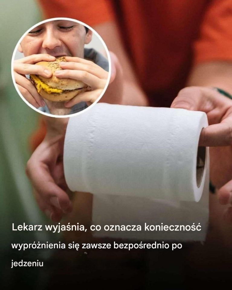 Dlaczego możesz potrzebować skorzystać z toalety zaraz po jedzeniu